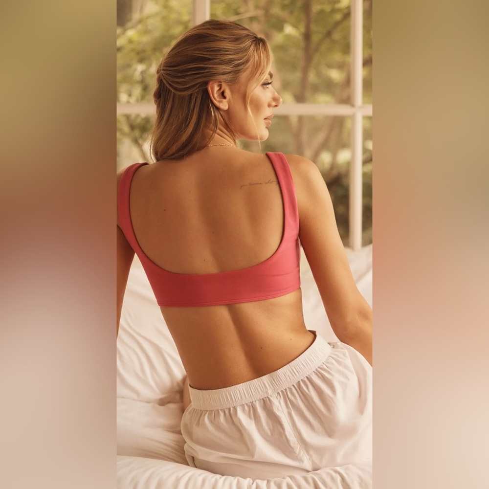 LyreBird CottonCloud Asymmetric Cutout Bralette, New With Tags, Medium - Picture 2 of 3